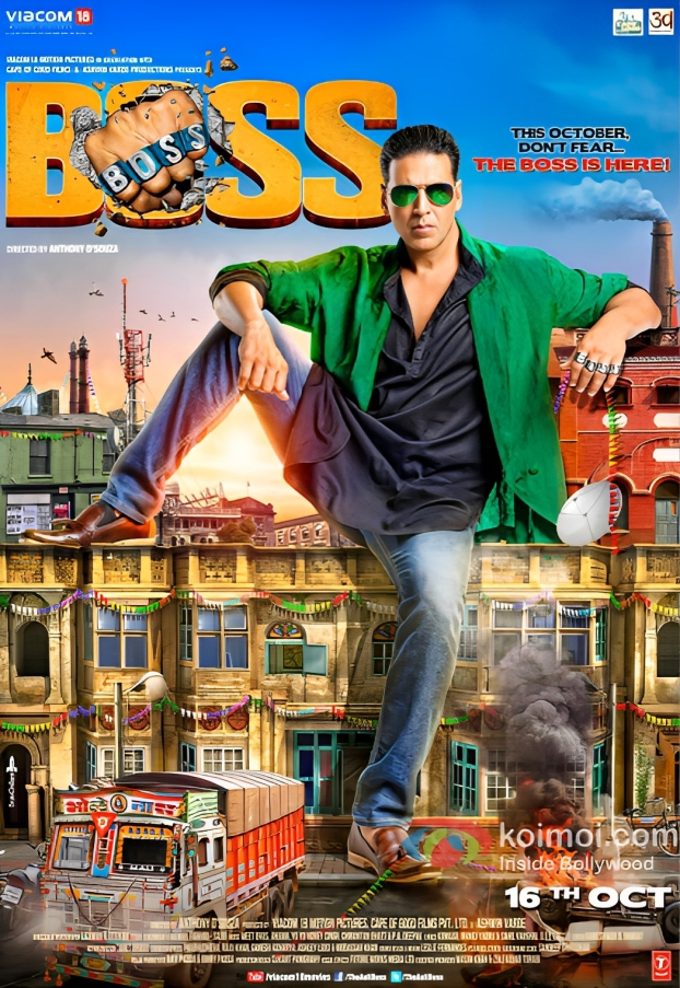 orig Akshay Kumar in Boss Movie Poster